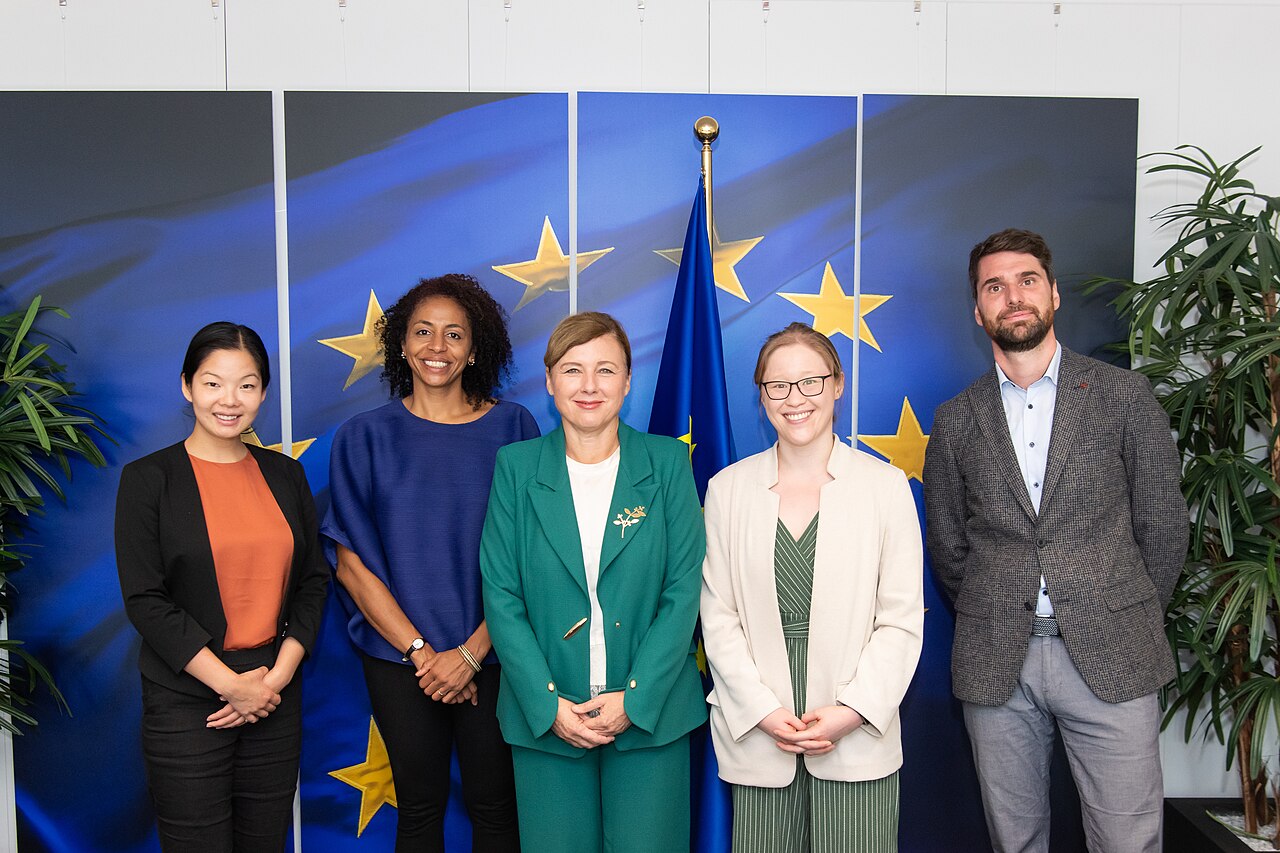 OpenAI representatives during a visit to the European Commission.