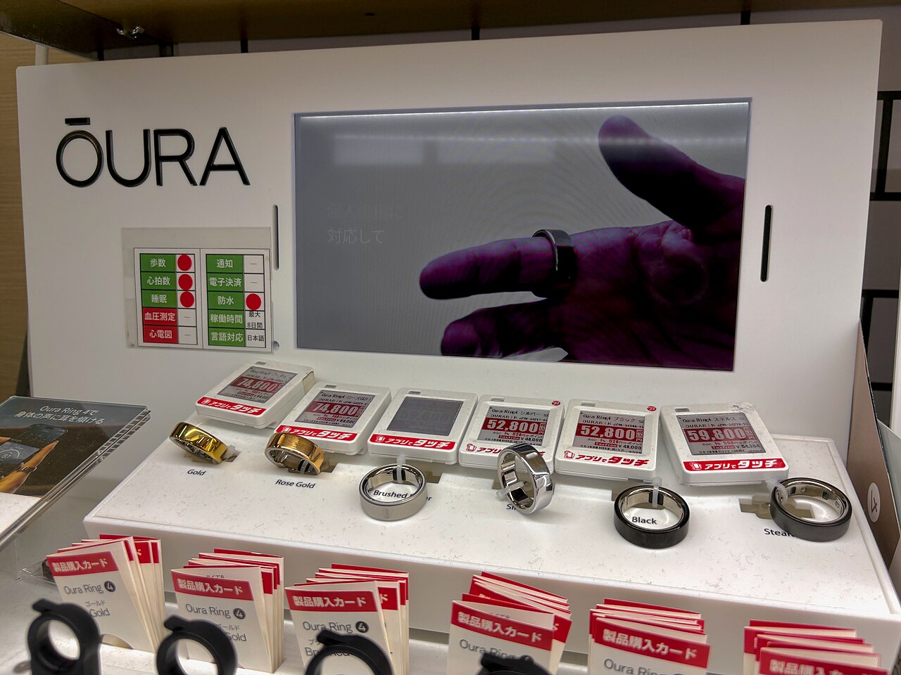 An Oura smart ring, the device at the center of the lawsuit